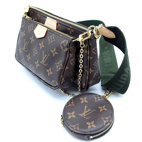 louis vuitton multi pochette accessoires monogram khaki